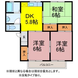 セジュール平川の物件間取画像